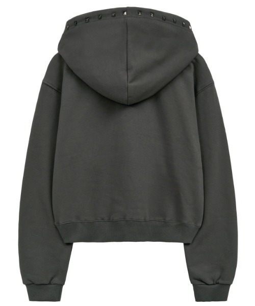 Midnight Move(ミッドナイトムーブ)の「A'GEM/9 × .kom 『MIDNIGHT MOVE/ミッドナイトムーブ』like hood/ライクフードプルオーバーパーカー(パーカー・レディース・グレー/ブラック・FREE)」の15枚目の写真