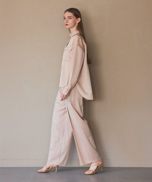 GRACE CLASS（グレースクラス）の「トリアセカルゼパンツ（その他パンツ・レディース・ベージュ/ネイビー・38/36）」の8枚目の写真