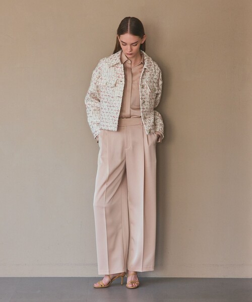 GRACE CLASS（グレースクラス）の「トリアセカルゼパンツ（その他パンツ・レディース・ベージュ/ネイビー・38/36）」の15枚目の写真