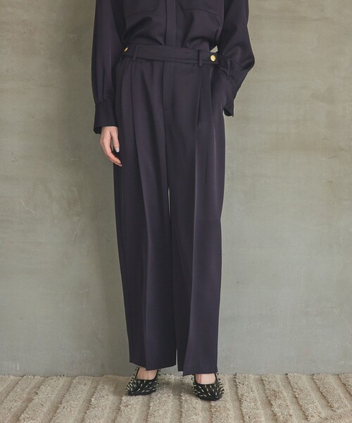 GRACE CLASS（グレースクラス）の「トリアセカルゼパンツ（その他パンツ・レディース・ベージュ/ネイビー・38/36）」の16枚目の写真