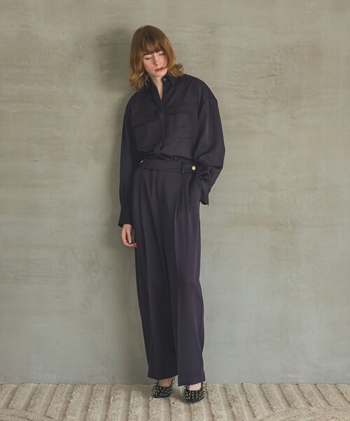 GRACE CLASS（グレースクラス）の「トリアセカルゼパンツ（その他パンツ・レディース・ベージュ/ネイビー・38/36）」の5枚目の写真