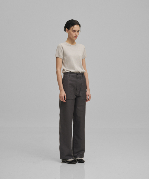 ANOTHER OFFICE WOMEN(アナザー オフィス ウーマン)の「w. Backsateen Baker Pants (Graphite)(その他パンツ・レディース・その他・34/36)」の2枚目の写真