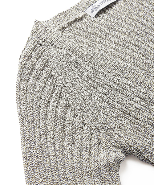 B:MING by BEAMS（ビーミングバイビームス）の「ビーミング by ビームス / リブカーディガン 16SS（カーディガン/ボレロ・レディース・グレー/ネイビー・ONE SIZE）」の4枚目の写真