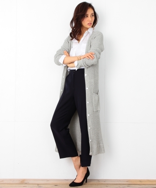 B:MING by BEAMS（ビーミングバイビームス）の「ビーミング by ビームス / リブカーディガン 16SS（カーディガン/ボレロ・レディース・グレー/ネイビー・ONE SIZE）」の22枚目の写真