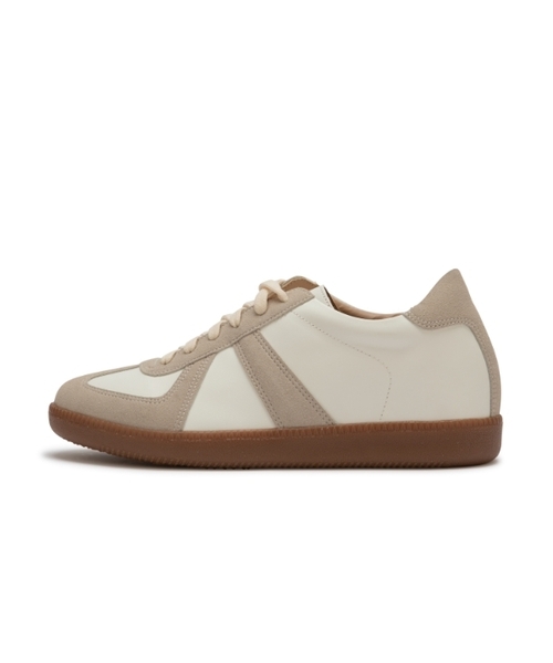 DIFFERSHOE(ディファーシュー)の「メンズ ドイツ軍 スニーカー 7CM(スニーカー・メンズ・ベージュ・25cm/26cm/27cm/28cm)」の1枚目の写真