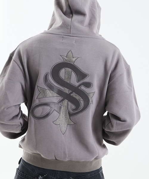 SupplieR パーカー SUPPLIER/サプライヤー/【LHP EXCLUSIVE】DAMAGE CROSS HOODIE | L.H.P