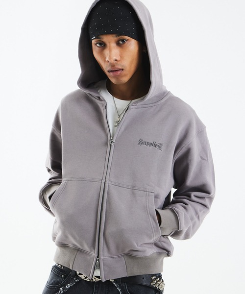 ジップフーディ｜Cross Zip Hoodie V2｜SUPPLIER（パーカー