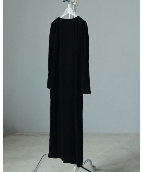 anuke（アンヌーク）の「Velour Pencil Onepiece（ワンピース・レディース・ブラック・36inch/38inch）」の12枚目の写真