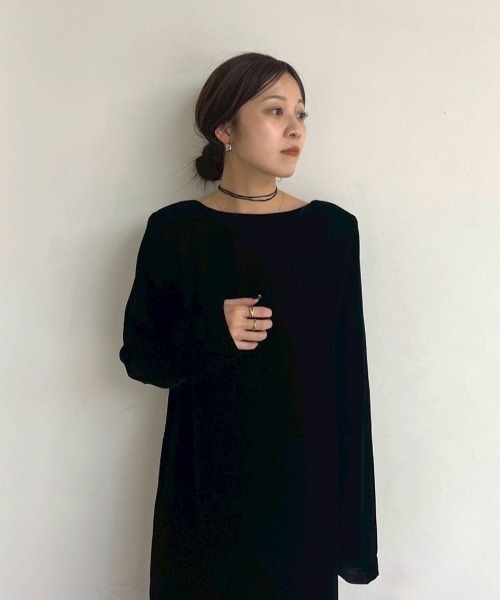 Velour Pencil Onepiece（ワンピース）｜anuke（アンヌーク）の