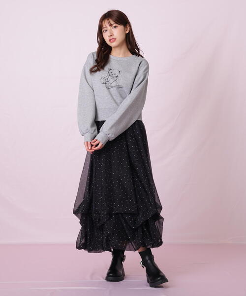 JILL by JILL STUART（ジルバイジルスチュアート）の「◇シアータックバルーンスカート（スカート・レディース・ブラック系その他/ブルー/ホワイト・FREE）」の10枚目の写真