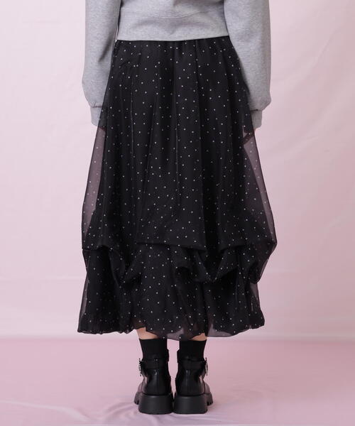 JILL by JILL STUART（ジルバイジルスチュアート）の「◇シアータックバルーンスカート（スカート・レディース・ブラック系その他/ブルー/ホワイト・FREE）」の14枚目の写真