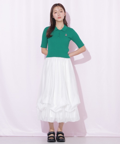 JILL by JILL STUART（ジルバイジルスチュアート）の「◇シアータックバルーンスカート（スカート・レディース・ブラック系その他/ブルー/ホワイト・FREE）」の20枚目の写真