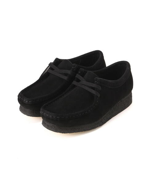 Clarks(クラークス)の「Clarks/クラークス/Wallabee/ワラビー UK4~5.5(モカシン/デッキシューズ・レディース・ブラック・4.5/4/5.5/5)」の2枚目の写真