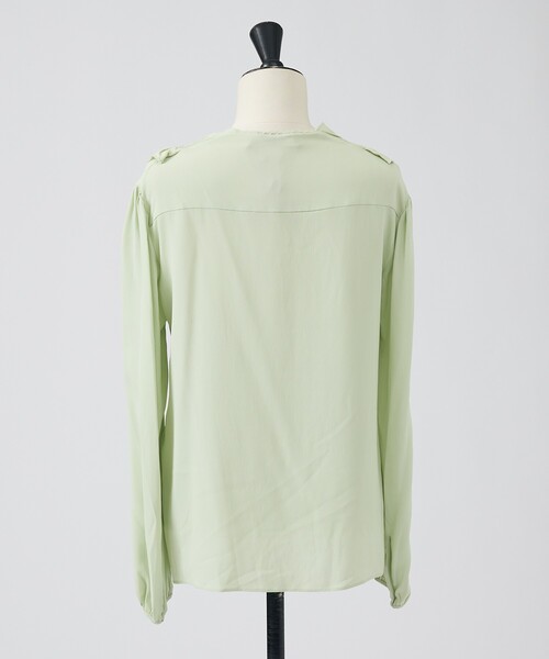 DESIGNWORKS(デザインワークス)の「【N°21/ヌメロ ヴェントゥーノ】リボンブラウス(シャツ/ブラウス・レディース・グリーン/ピンクベージュ・40)」の12枚目の写真