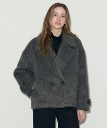 BRILLEMONTHS（ブリルモンス）の「Blended Double Half Coat [Ash Charcoal]（ダッフルコート）」