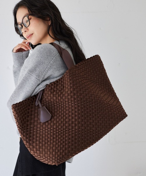 BARNYARDSTORM（バンヤードストーム）の「BARNYARDSTORM / メッシュビッグトートBAG（トートバッグ・レディース・ブラウン/ベージュ・FREE）」の2枚目の写真