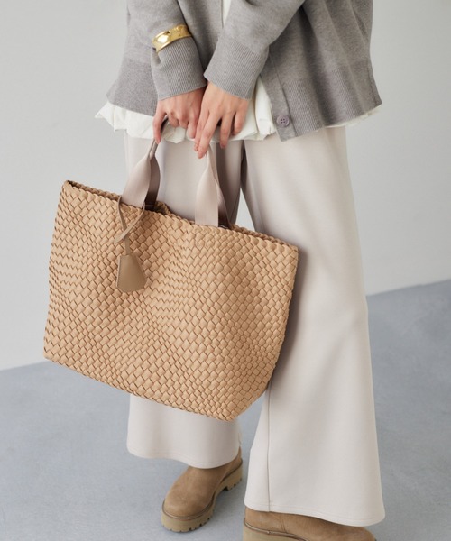 BARNYARDSTORM（バンヤードストーム）の「BARNYARDSTORM / メッシュビッグトートBAG（トートバッグ・レディース・ブラウン/ベージュ・FREE）」の21枚目の写真