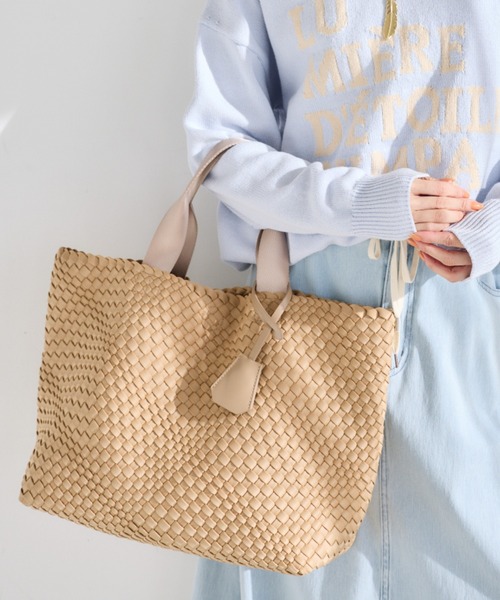 BARNYARDSTORM（バンヤードストーム）の「BARNYARDSTORM / メッシュビッグトートBAG（トートバッグ・レディース・ブラウン/ベージュ・FREE）」の17枚目の写真