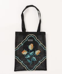 Three Four Time（スリーフォータイム）の「【Casselini】チュール刺繍トート（トートバッグ）」