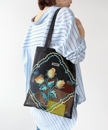 【Casselini】チュール刺繍トート