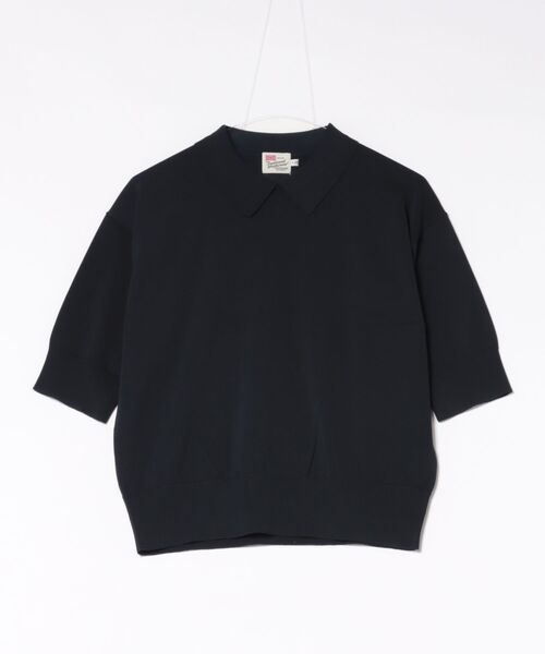 Traditional Weatherwear(トラディショナルウェザーウェア)の「MILLOM(ニット/セーター・レディース・ネイビー/ネイビー×ホワイト/ブラック・S)」の2枚目の写真