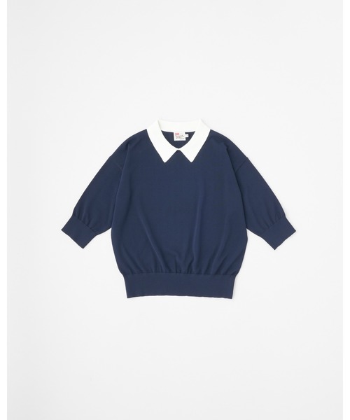 Traditional Weatherwear（トラディショナルウェザーウェア）の「MILLOM（ニット/セーター・レディース・ネイビー/ネイビー×ホワイト/ブラック・S）」の3枚目の写真