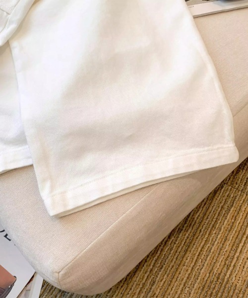 Flugge(フラッジー)の「タック入りチノパンツ(チノパンツ・レディース・ベージュ/ホワイト・LARGE/MEDIUM)」の3枚目の写真