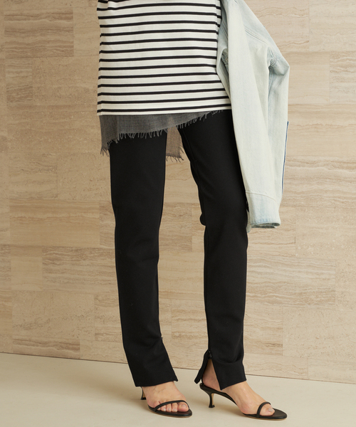 plage(プラージュ)の「裏起毛Zip Skinny パンツ(その他パンツ・レディース・ブラック・36/38)」の1枚目の写真