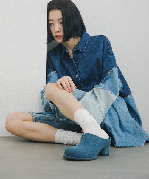 KBF（ケイビーエフ）の「プランプトゥサボミュール（サンダル・レディース・ブルー/ブラック・37/38/36）」の14枚目の写真