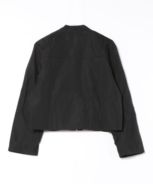 WEGO（ウィゴー）の「WEGO/Y2Kスリムクロップドジャケット（ノーカラージャケット・レディース・ブラック・LARGE/MEDIUM）」の13枚目の写真