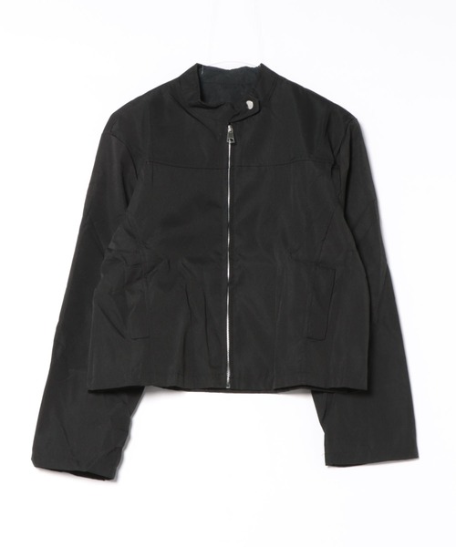 WEGO（ウィゴー）の「WEGO/Y2Kスリムクロップドジャケット（ノーカラージャケット・レディース・ブラック・LARGE/MEDIUM）」の12枚目の写真