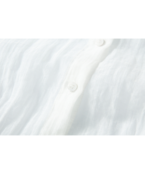 SALAD BAGUNI(サラダバグニ)の「Sheer cap sleeve blouse - white(シャツ/ブラウス・レディース・その他・FREE)」の4枚目の写真