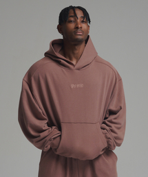 PHERMENON（フェルメノン）の「ピグメントオーバーサイズ切り替えフードパーカー - モカブラウン（パーカー）」