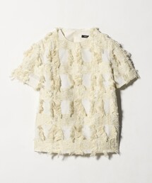 M.Fil（エムフィル）の「＜M・fil＞ラメ ジャガード ショートスリーブ ブラウス（シャツ/ブラウス）」