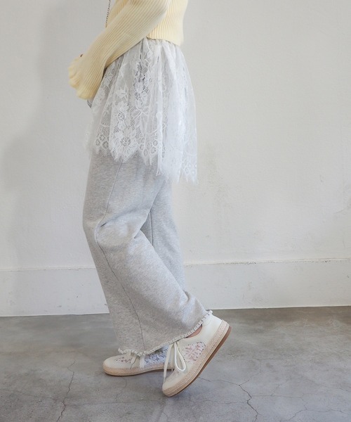 あしながおじさん（アシナガオジサン）の「ジュートメッシュスニーカー　5110003（スニーカー・レディース・ブラック/オフホワイト・23.5cm/23cm/22.5cm/24.5cm/24cm）」の13枚目の写真