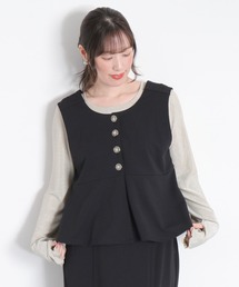 cepo（セポ）の「〈セットアップ対応〉ジョーゼット2wayベスト（ベスト）」