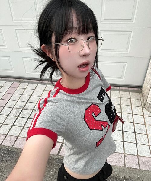 AMESWORLDWIDE（アメスワールドワイド）の「A NUMBERING LINETAPE DOT TEE GREY（Tシャツ/カットソー・レディース・その他・FREE）」の7枚目の写真