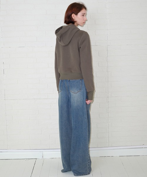 SOLWEIGE(ソルヴェイグ)の「【SOLWEIGE】ウォッシュド加工 ヴィンテージ風 ワイドデニムパンツ(デニムパンツ・レディース・インディゴブルー・S/XS/M)」の14枚目の写真