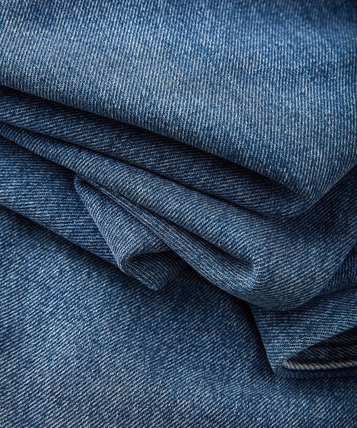 SOLWEIGE(ソルヴェイグ)の「【SOLWEIGE】ウォッシュド加工 ヴィンテージ風 ワイドデニムパンツ(デニムパンツ・レディース・インディゴブルー・S/XS/M)」の5枚目の写真