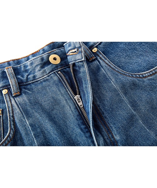 SOLWEIGE(ソルヴェイグ)の「【SOLWEIGE】ウォッシュド加工 ヴィンテージ風 ワイドデニムパンツ(デニムパンツ・レディース・インディゴブルー・S/XS/M)」の19枚目の写真