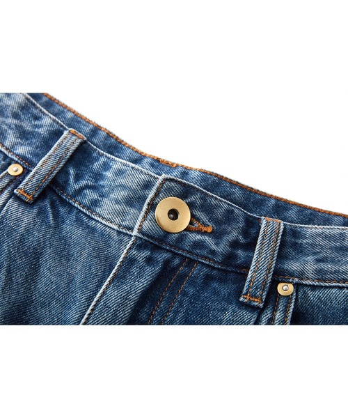 SOLWEIGE(ソルヴェイグ)の「【SOLWEIGE】ウォッシュド加工 ヴィンテージ風 ワイドデニムパンツ(デニムパンツ・レディース・インディゴブルー・S/XS/M)」の20枚目の写真