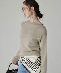 BABYLONE | COWOオフショルプルオーバー(ニット/セーター)