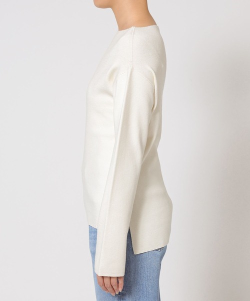 BABYLONE（バビロン）の「COWOオフショルプルオーバー（ニット/セーター・レディース・オフホワイト/ネイビー/ベージュ・フリー）」の10枚目の写真