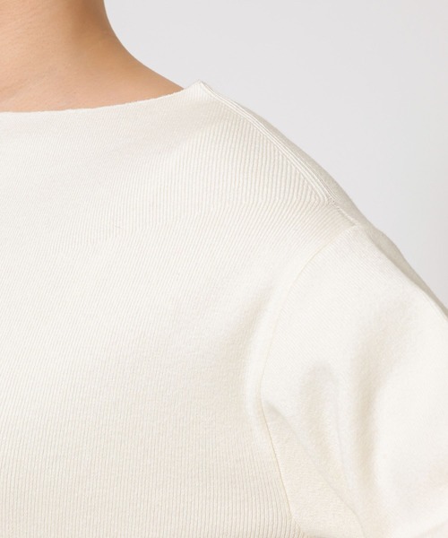 BABYLONE（バビロン）の「COWOオフショルプルオーバー（ニット/セーター・レディース・オフホワイト/ネイビー/ベージュ・フリー）」の13枚目の写真