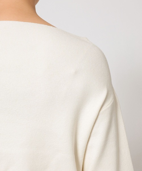 BABYLONE（バビロン）の「COWOオフショルプルオーバー（ニット/セーター・レディース・オフホワイト/ネイビー/ベージュ・フリー）」の14枚目の写真