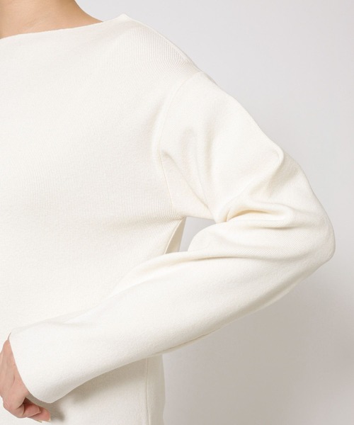 BABYLONE（バビロン）の「COWOオフショルプルオーバー（ニット/セーター・レディース・オフホワイト/ネイビー/ベージュ・フリー）」の15枚目の写真