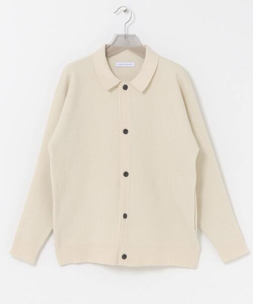 URBAN RESEARCH（アーバンリサーチ）の「モールリュクスポロカーディガン（カーディガン/ボレロ・メンズ・アイボリー/チャコールグレー/ブラック・MEDIUM/LARGE）」の7枚目の写真