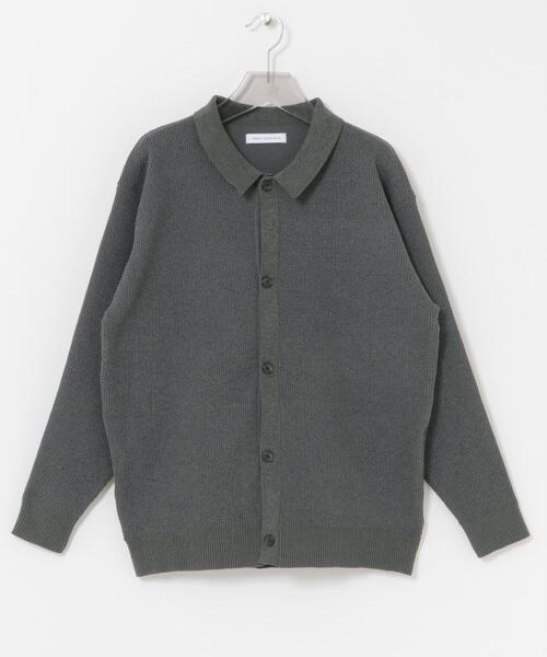 URBAN RESEARCH（アーバンリサーチ）の「モールリュクスポロカーディガン（カーディガン/ボレロ・メンズ・アイボリー/チャコールグレー/ブラック・MEDIUM/LARGE）」の9枚目の写真