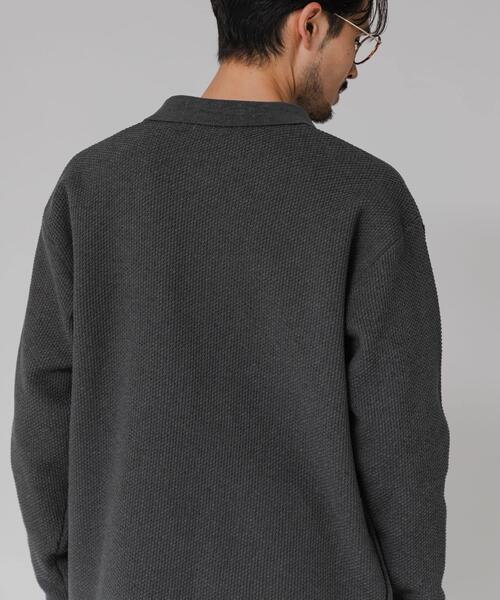 URBAN RESEARCH（アーバンリサーチ）の「モールリュクスポロカーディガン（カーディガン/ボレロ・メンズ・アイボリー/ブラック/チャコールグレー・MEDIUM/LARGE）」の18枚目の写真