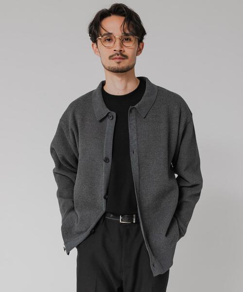 URBAN RESEARCH（アーバンリサーチ）の「モールリュクスポロカーディガン（カーディガン/ボレロ・メンズ・アイボリー/ブラック/チャコールグレー・MEDIUM/LARGE）」の19枚目の写真